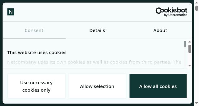 Screenshot of netcompany.com
