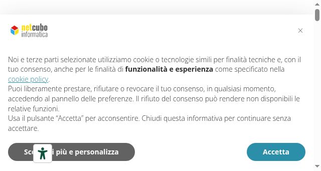 Screenshot of netcubo.it