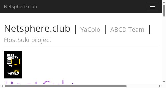 Screenshot of netsphere.club