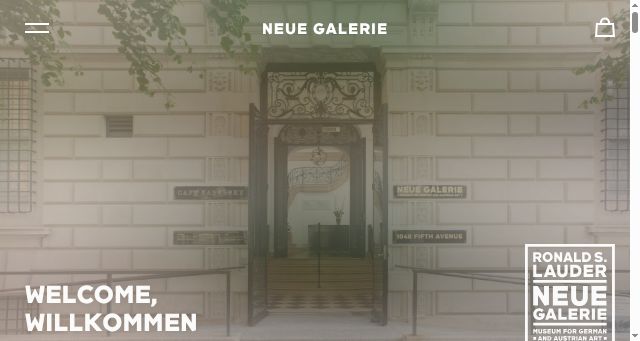 Screenshot of neuegalerie.org