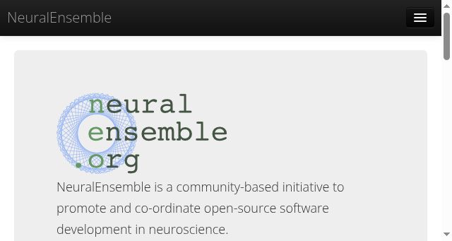Screenshot of neuralensemble.org