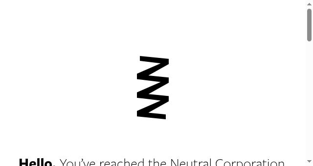 Screenshot of neutralcorporation.com