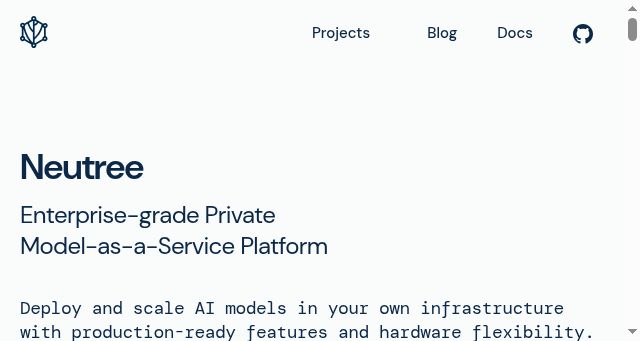 Screenshot of neutree.ai