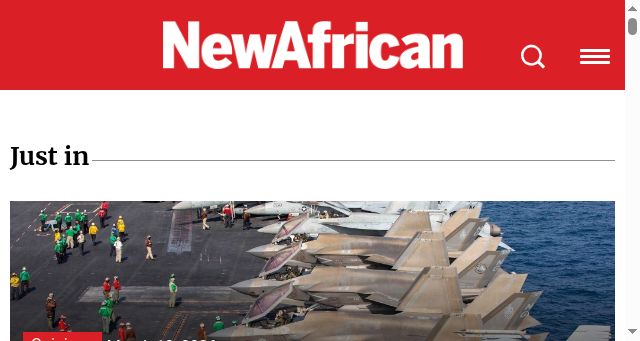 Screenshot of newafricanmagazine.com