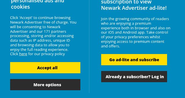 Screenshot of newarkadvertiser.co.uk