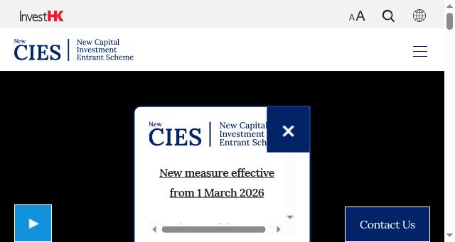 Screenshot of newcies.gov.hk