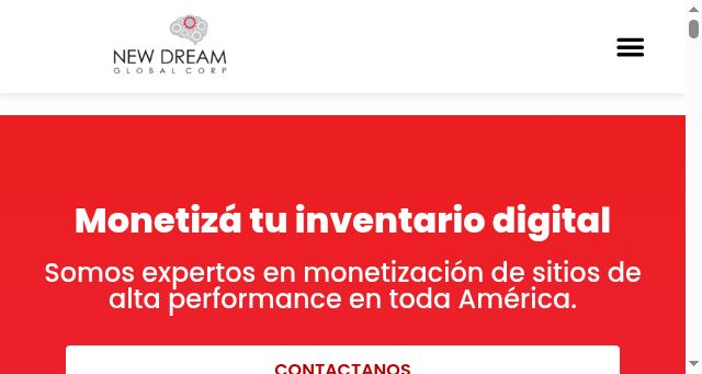 Screenshot of newdreamglobal.com