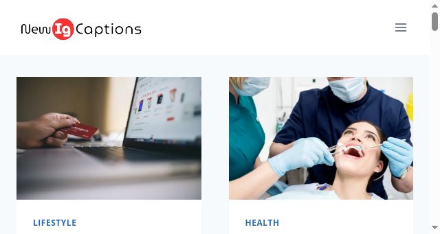 Screenshot of newigcaptions.com