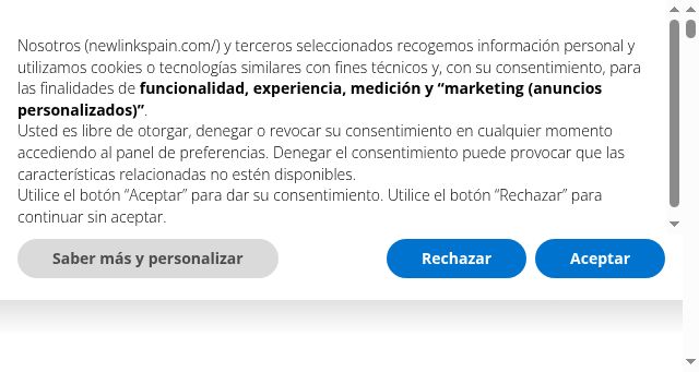 Screenshot of newlinkspain.com