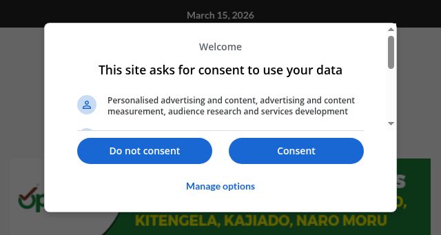 Screenshot of newsline.co.ke