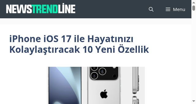 Screenshot of newstrendline.com