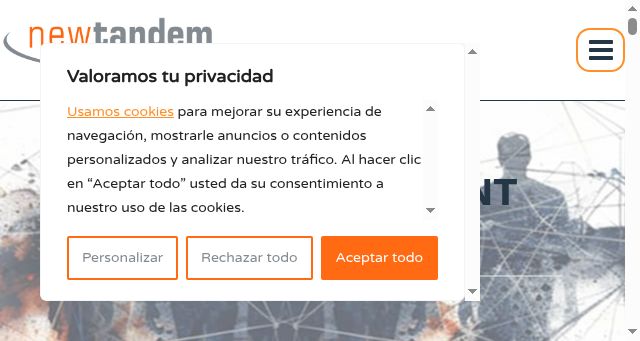 Screenshot of newtandem.com