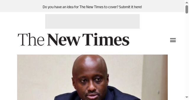 Screenshot of newtimes.co.rw