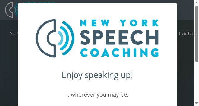 Screenshot of newyorkspeechcoaching.com
