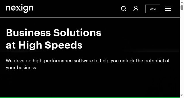 Screenshot of nexign.com