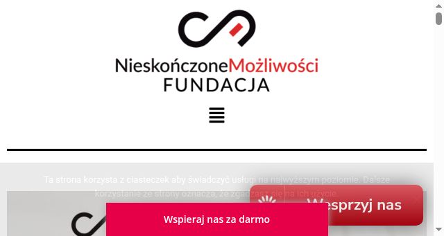 Screenshot of nieskonczonemozliwosci.org