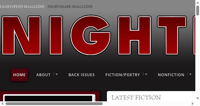 Screenshot of nightmare-magazine.com