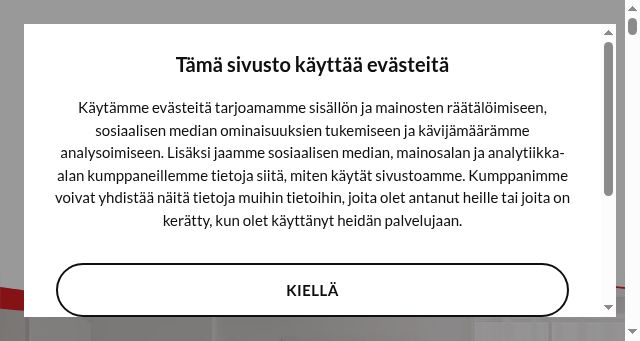 Screenshot of nilan.fi