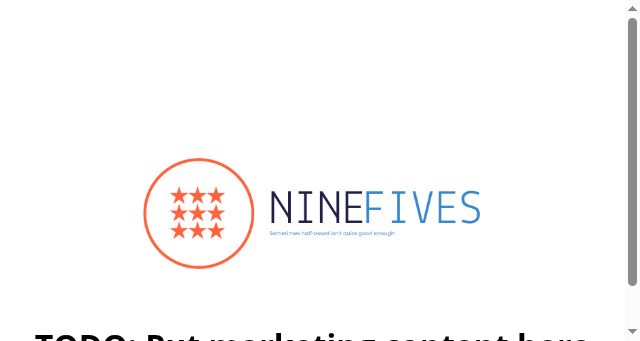 Screenshot of ninefives.technology