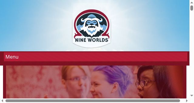 Screenshot of nineworlds.co.uk