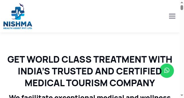 Screenshot of nishmahealthassist.com