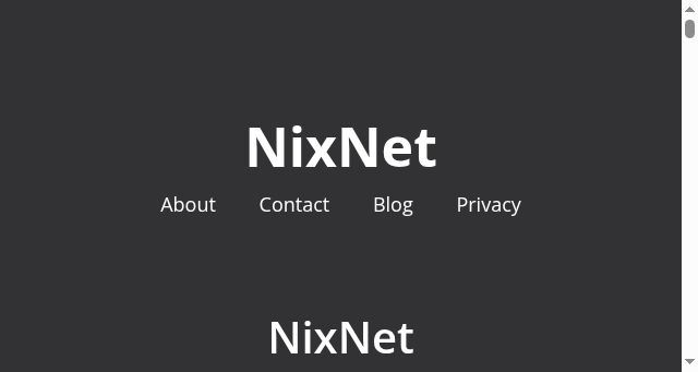 Screenshot of nixnet.services