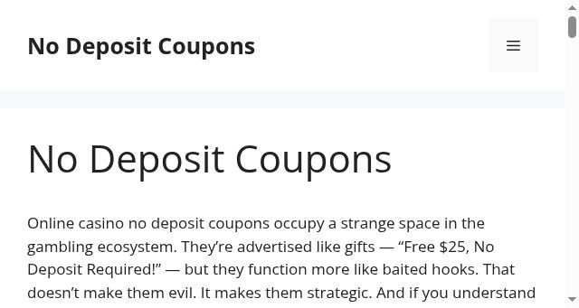 Screenshot of no-deposit-coupons.com