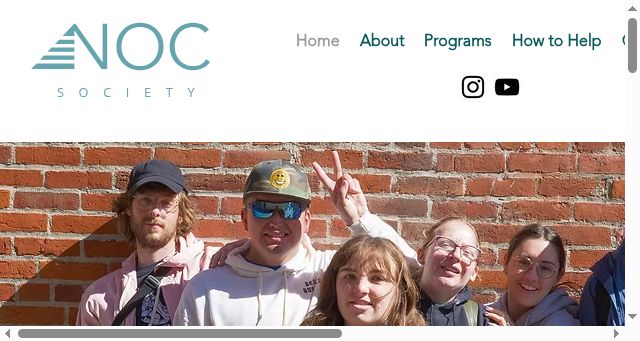 Screenshot of nocsociety.com