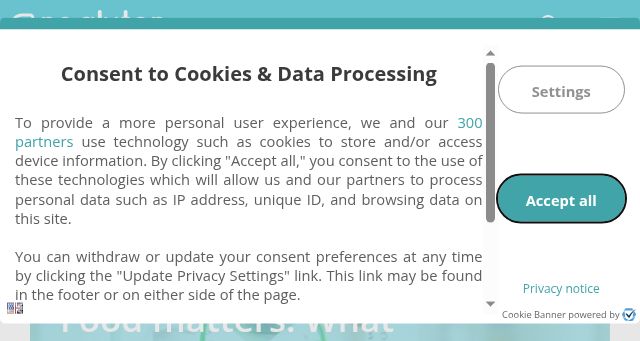 Screenshot of nogluten.com