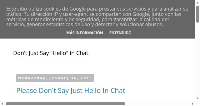 Screenshot of nohello.com