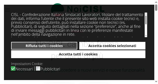 Screenshot of noicisl.it