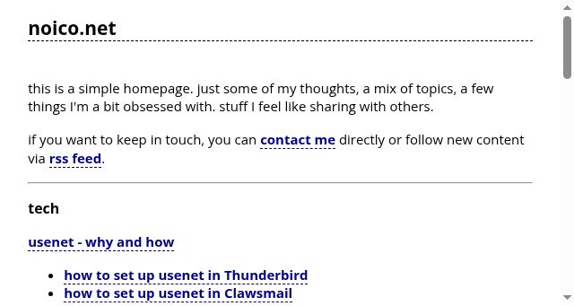 Screenshot of noico.net