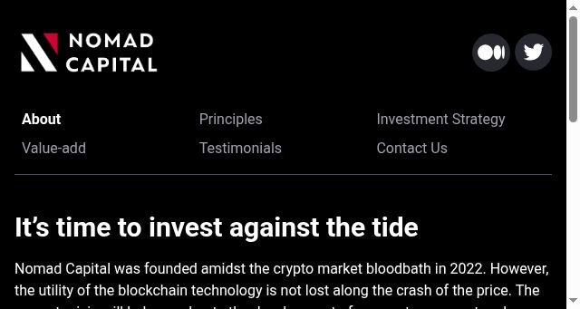 Screenshot of nomadcapital.io