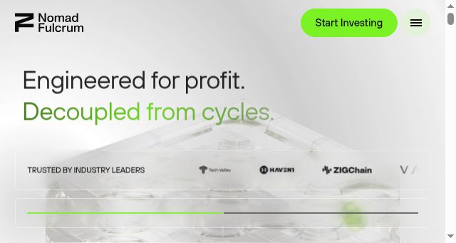 Screenshot of nomadfulcrum.com