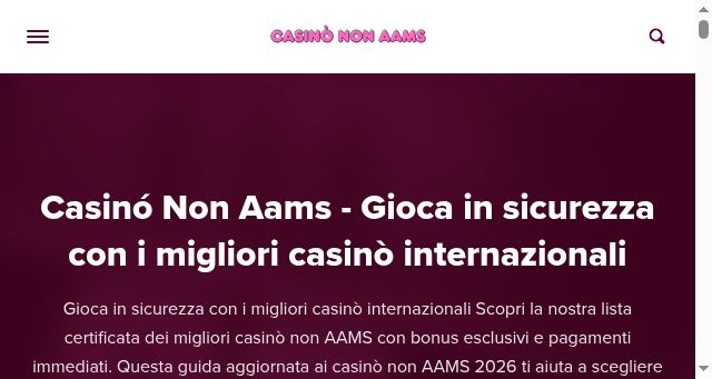 Screenshot of non-aams.com