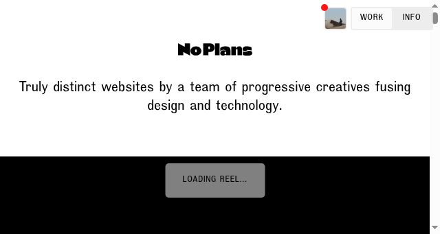 Screenshot of noplans.studio