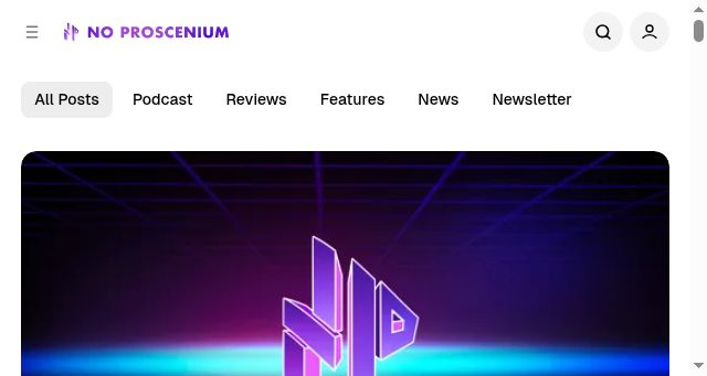 Screenshot of noproscenium.com