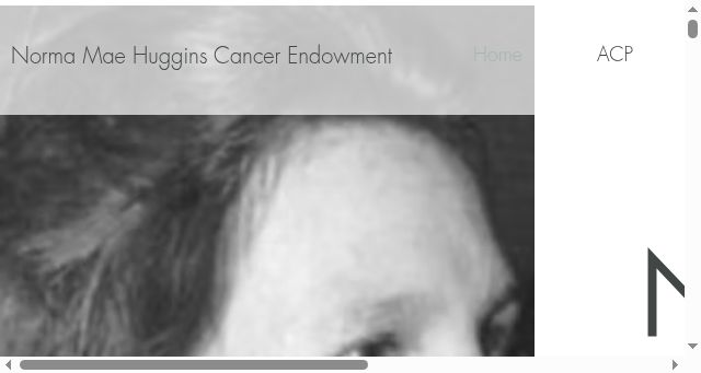 Screenshot of normamaehugginscancerendowment.org