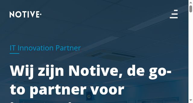 Screenshot of notive.nl