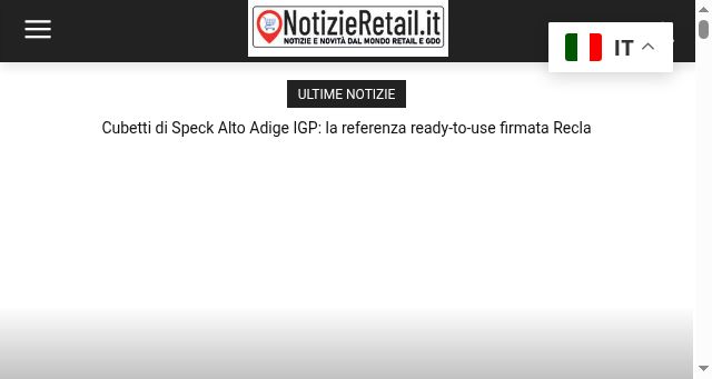 Screenshot of notizieretail.it