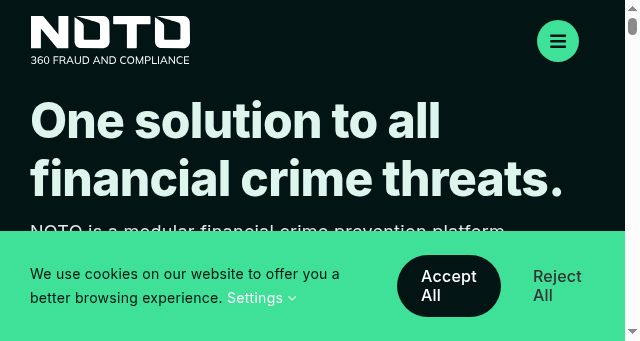 Screenshot of noto360.com