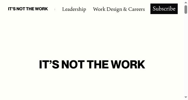 Screenshot of notthework.com