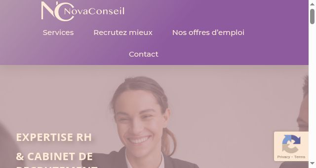Screenshot of novaconseil.eu