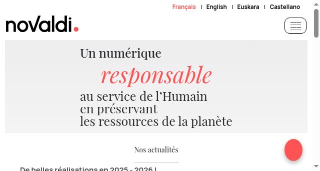 Screenshot of novaldi.com