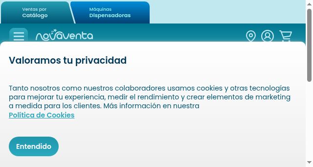 Screenshot of novaventa.com