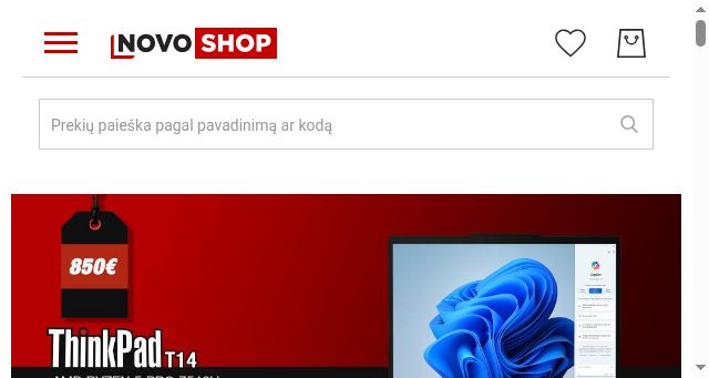 Screenshot of novoshop.lt