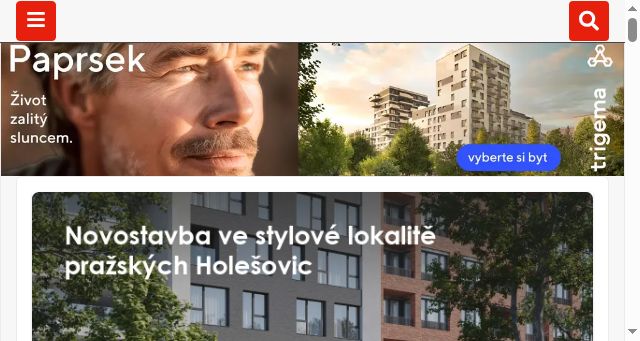 Screenshot of novostavby.com