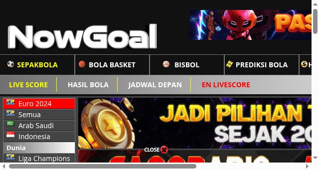Screenshot of nowgoalgoaloo.net