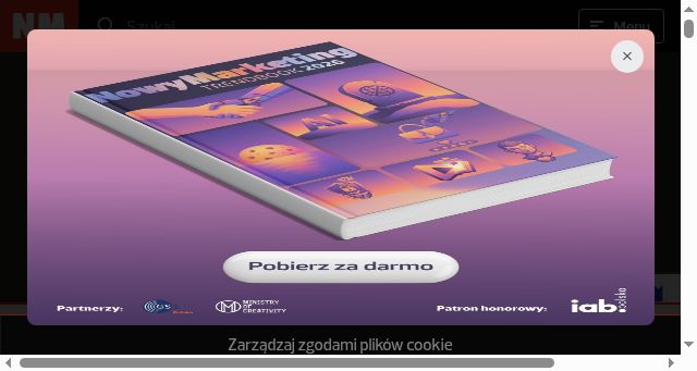 Screenshot of nowymarketing.pl