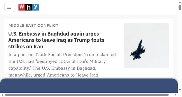 Screenshot of npr.org